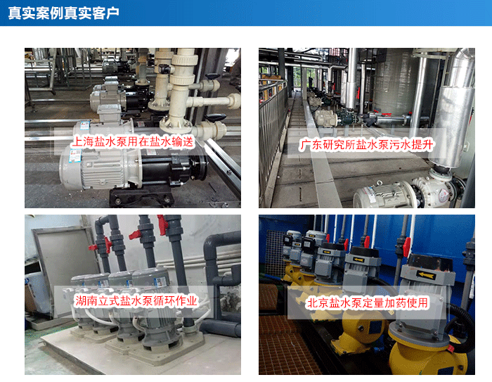 鹽水溶液輸送提升卸料泵客戶使用案例